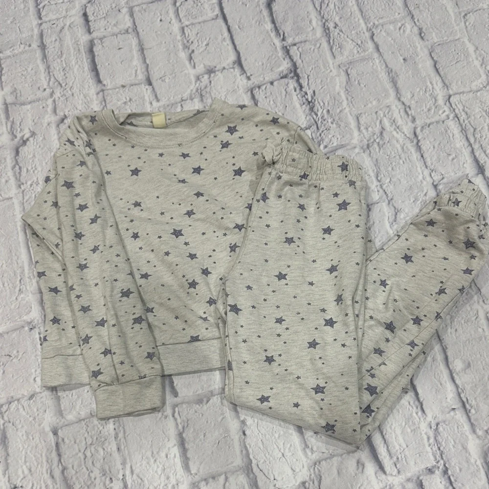 Starry Gray Kids Pajamas